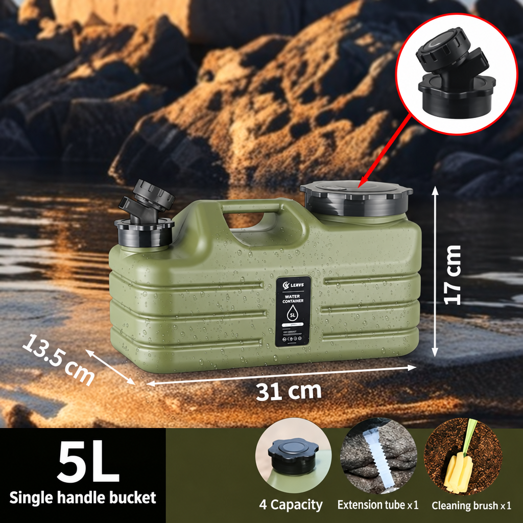 Clean 5L dimensions image with centimetres only