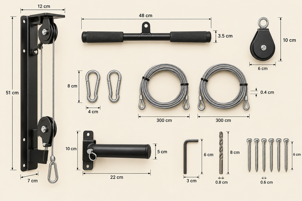 dimensions diagram, cm only