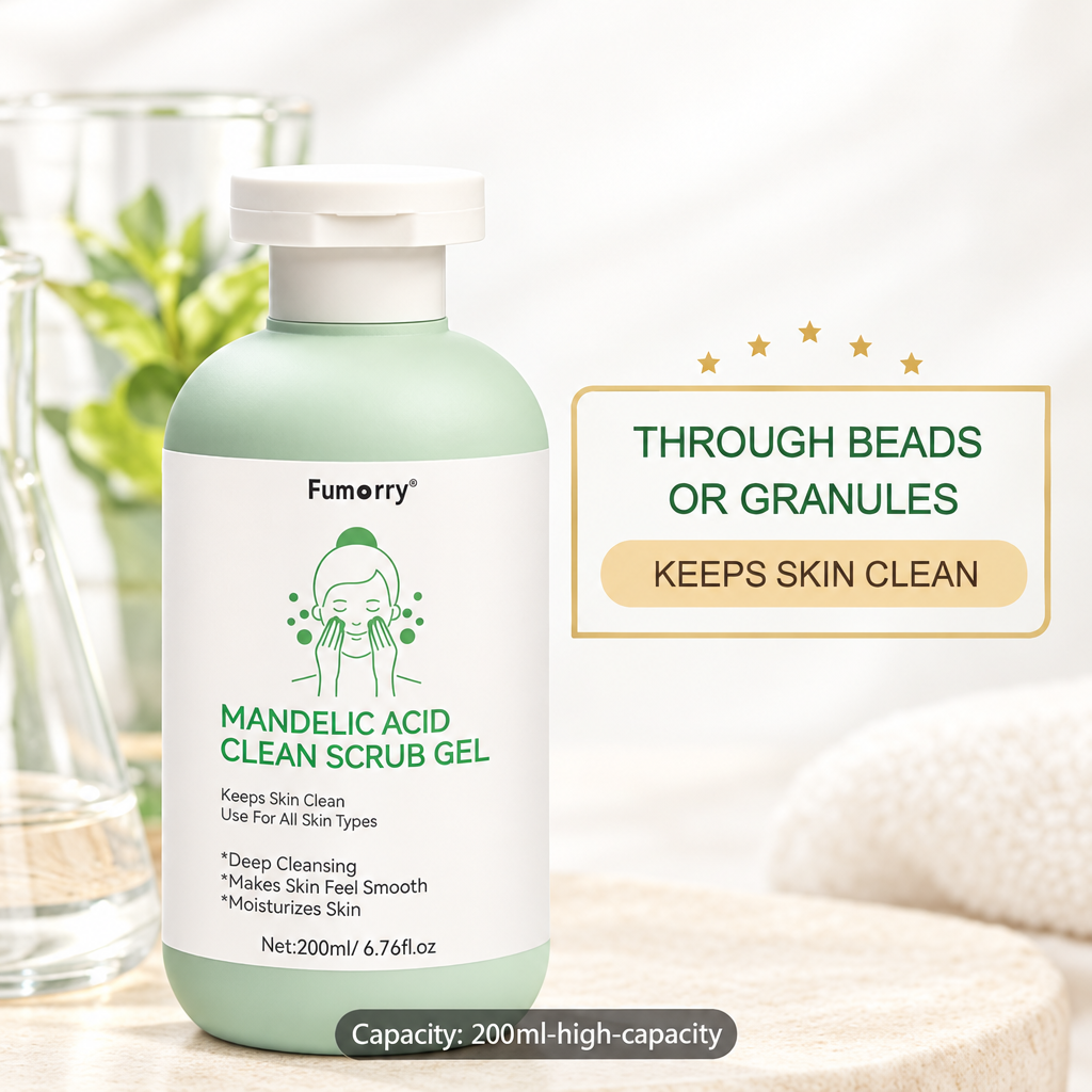 Fumorry cleansing granules infographic on a light background