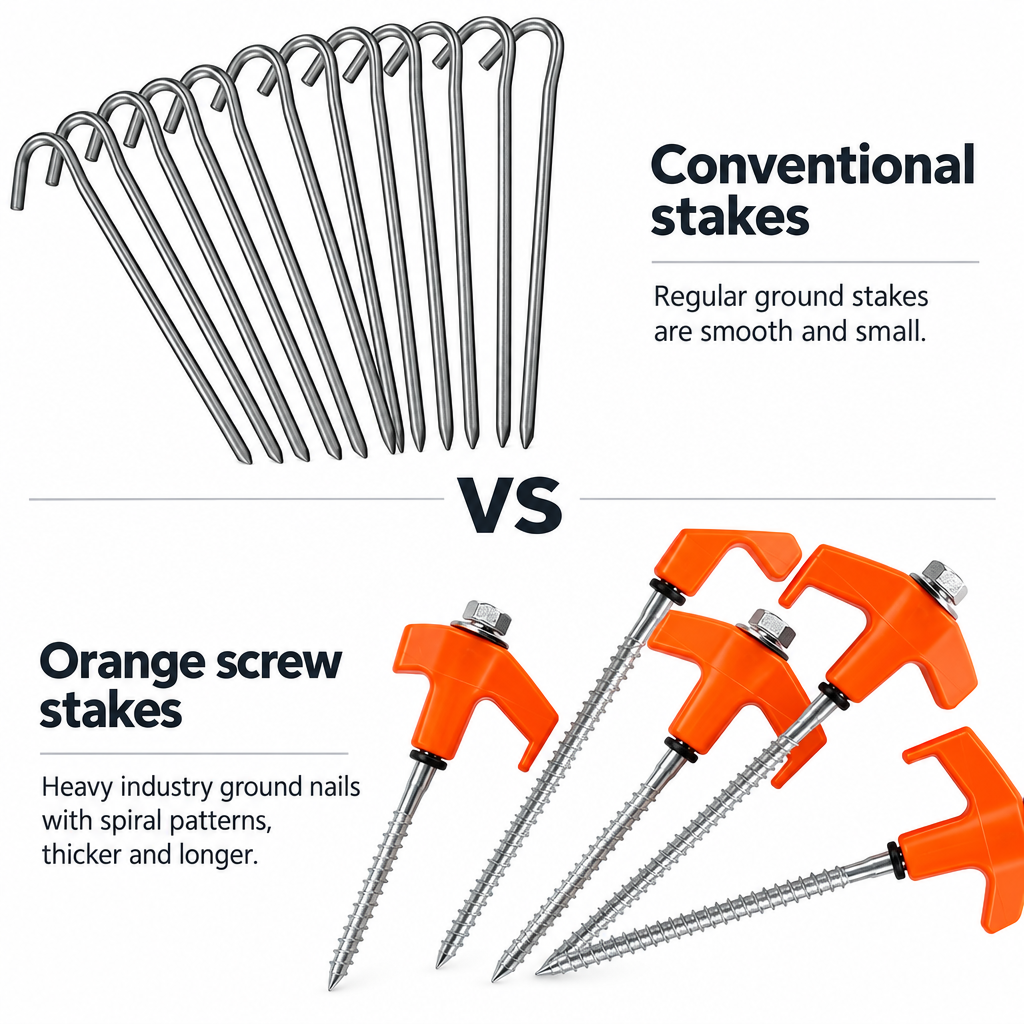 Ground stake comparison