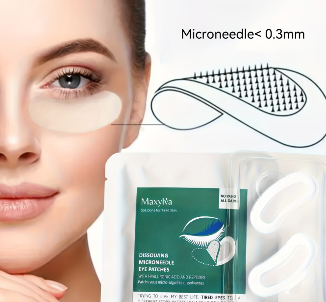 Dissolving Microneedle Eye Patches - 0.28mm microneedles for deep delivery