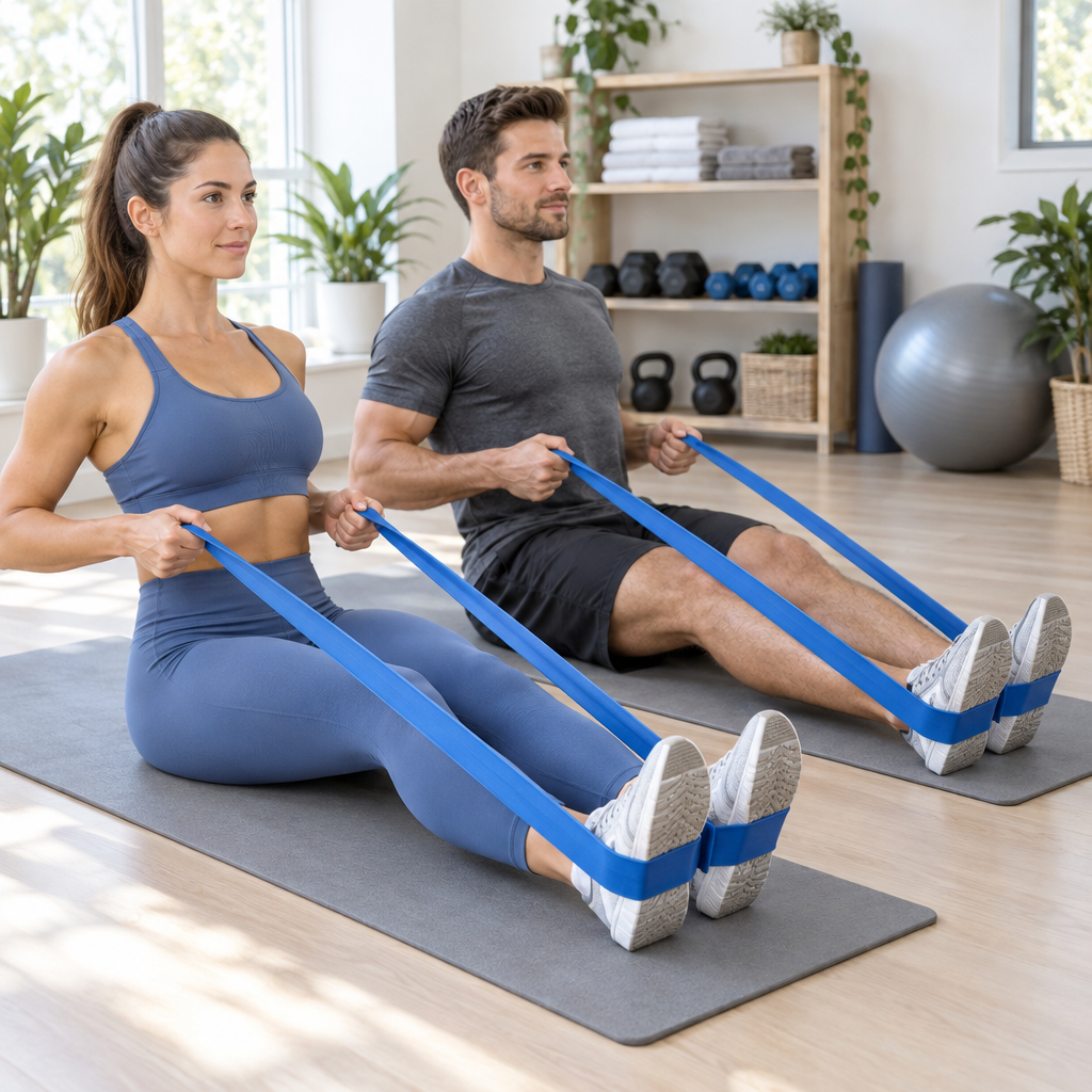 seated rows resistance band fix