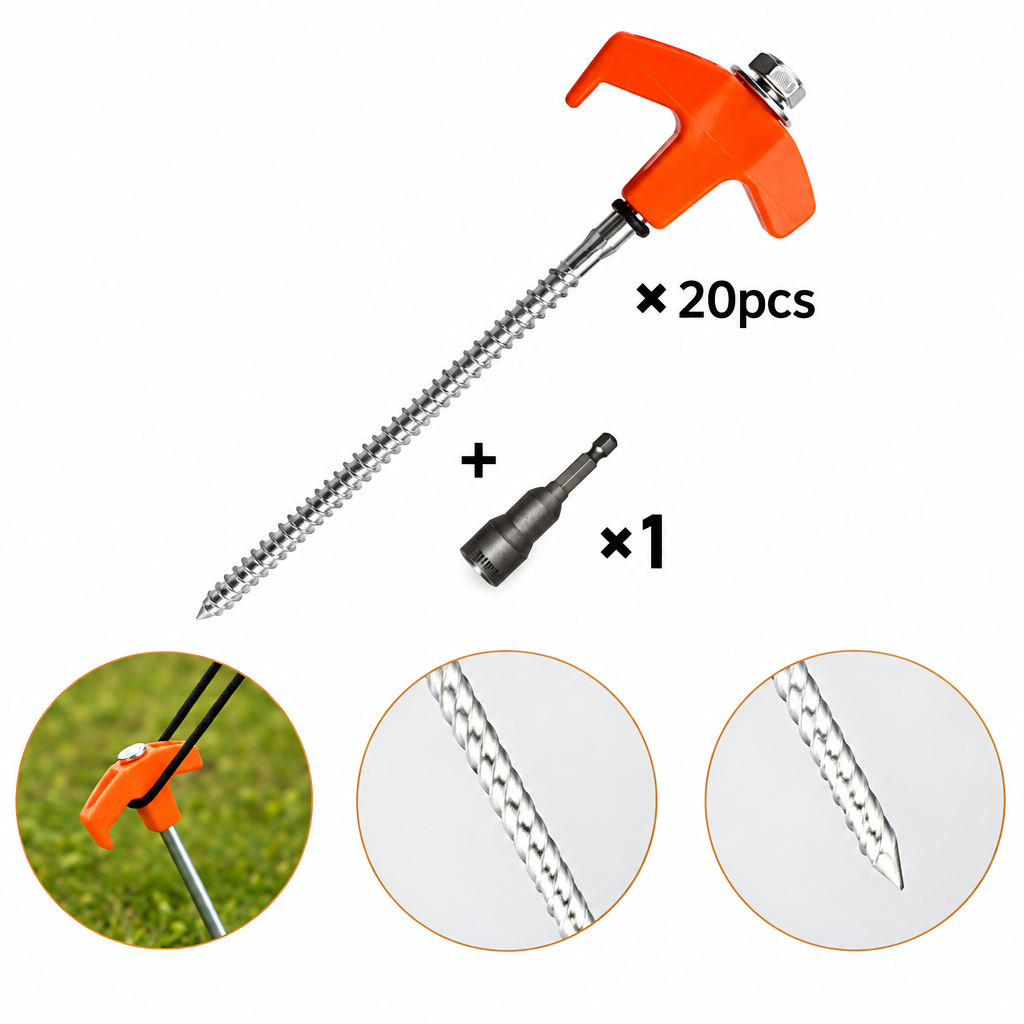 Stake and driver-bit details