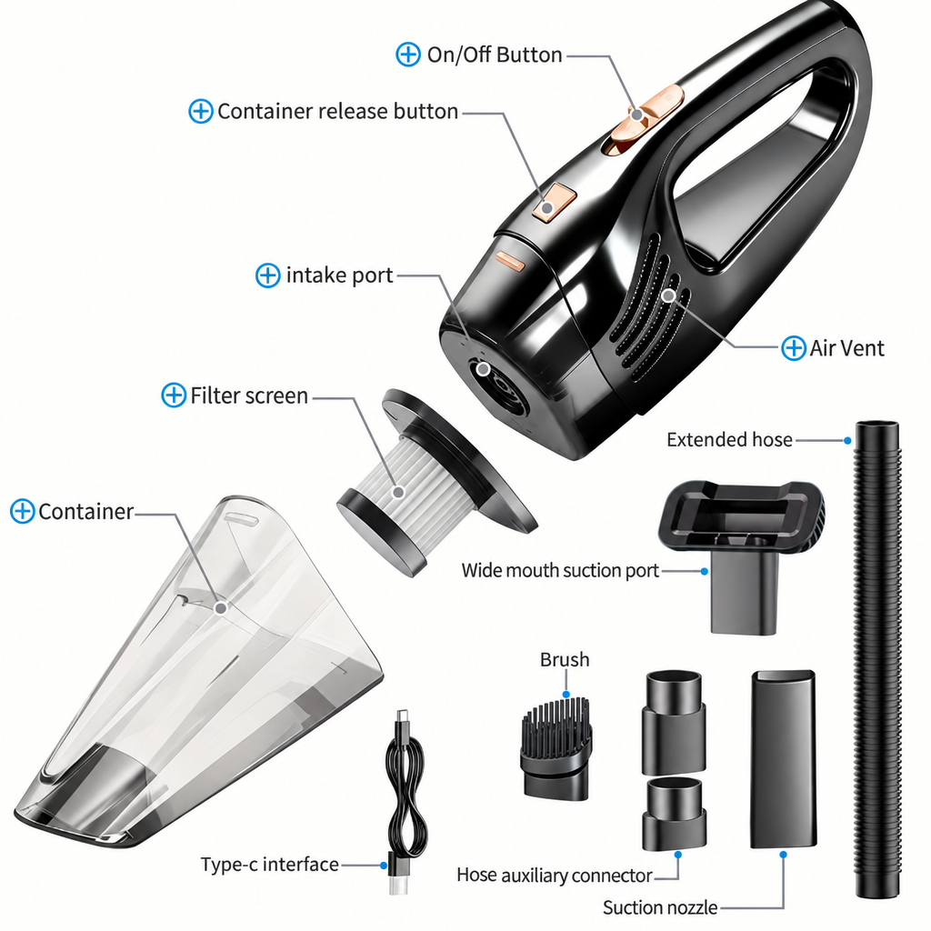 vacuum exploded parts diagram, labels kept, badge removed